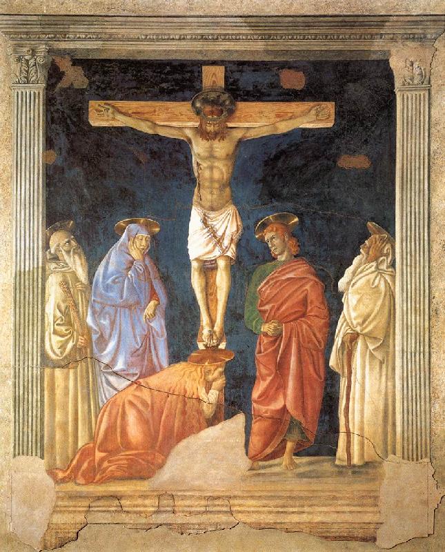Andrea del Castagno Crucifixion and Saints Sweden oil painting art